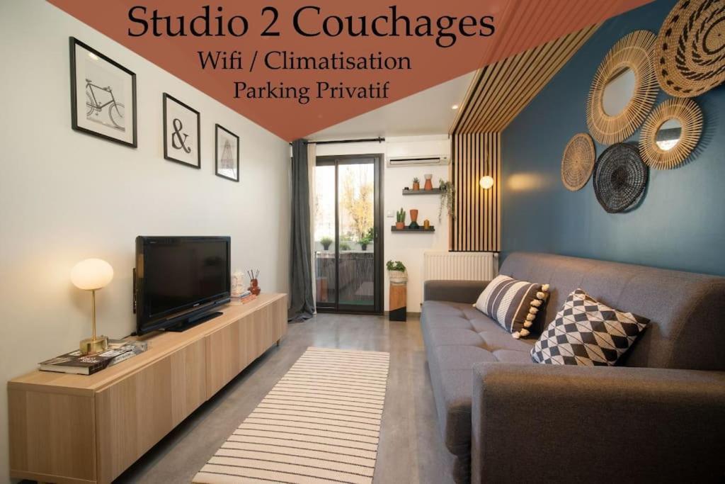 Air-Conditioned Apartment With Private Parking Marseilles Buitenkant foto